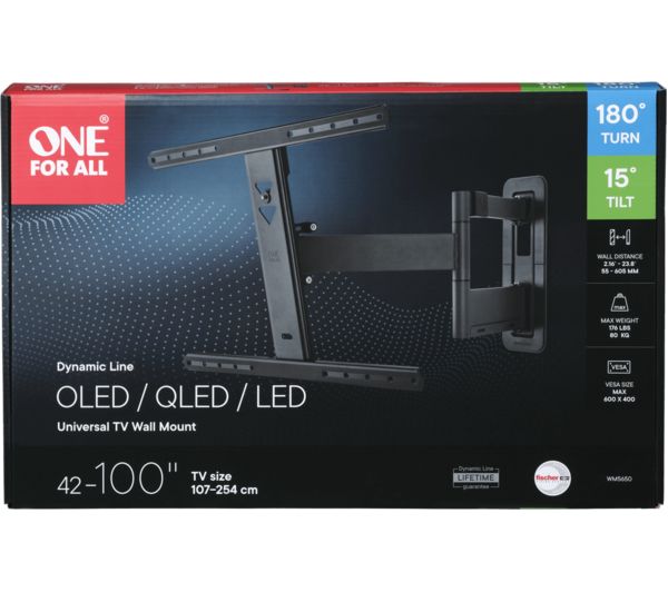 WM56500000001 ONE FOR ALL WM5650 Full Motion 42100" TV Bracket