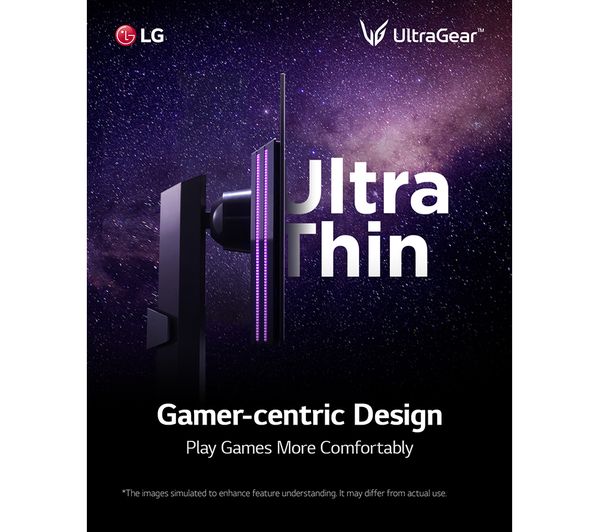 LG UltraGear 27GR95QE Quad HD 27" OLED Gaming Monitor - Grey & Purple ...