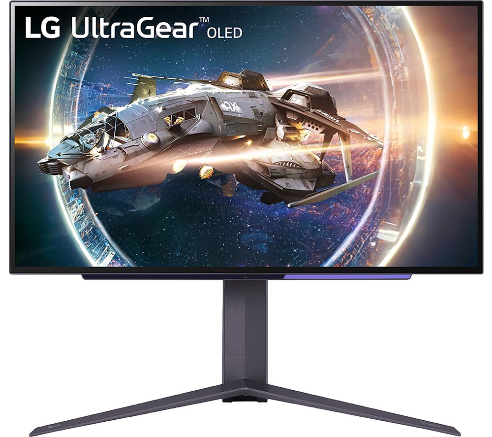 UltraGear 27GR95QE Quad HD 27" OLED Gaming Monitor - Grey & Purple