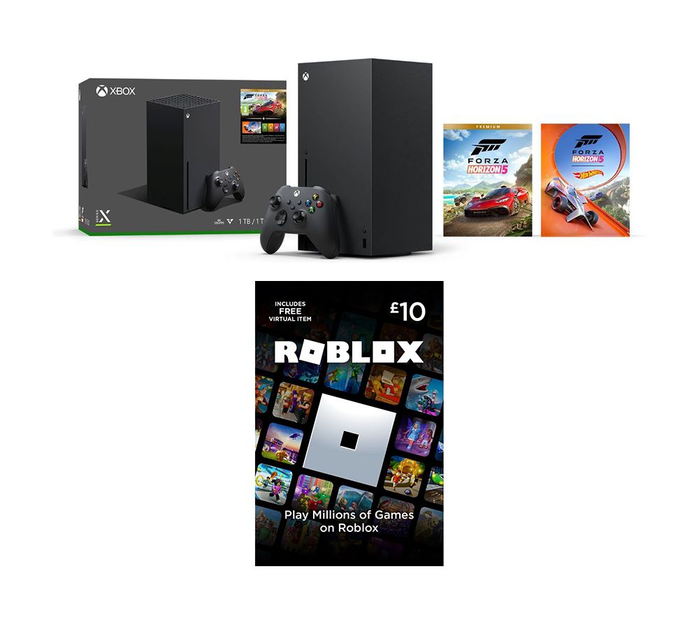 Xbox Series X (1 TB), Forza Horizon 5 & Roblox £10 Gift Card Bundle