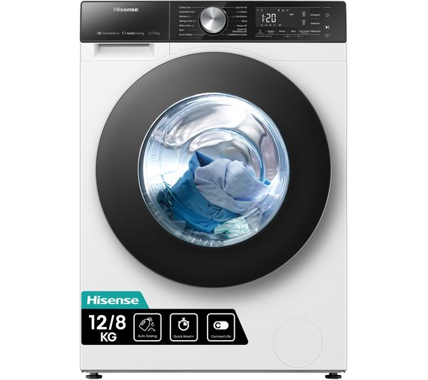Hisense 5s Series Auto Dosing Wd5s1245bw Wifi Enabled 12 Kg Washer Dryer White