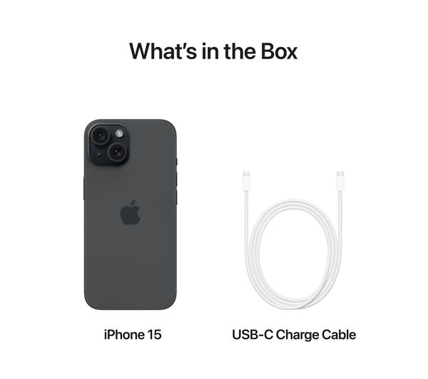 MTP03ZD/A - APPLE iPhone 15 - 128 GB, Black - Currys Business