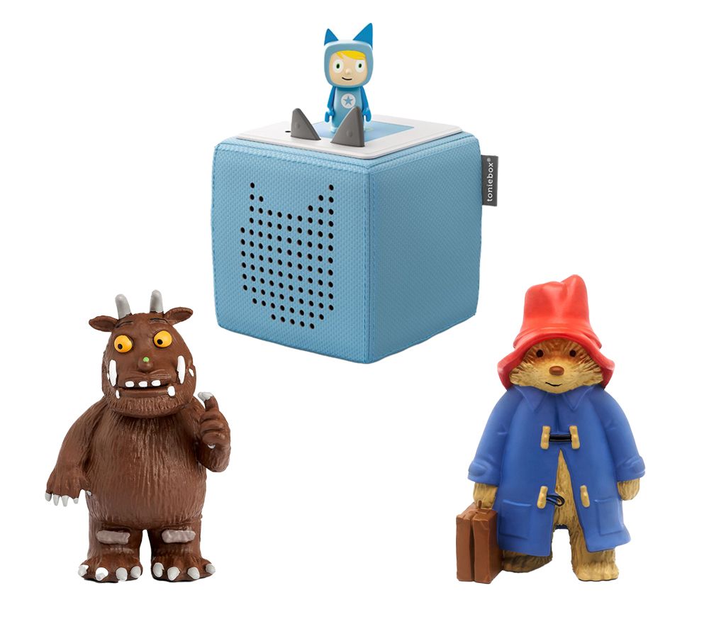 Toniebox Starter Set (Blue), The Gruffalo & Paddington Bear Audio Figure Bundle
