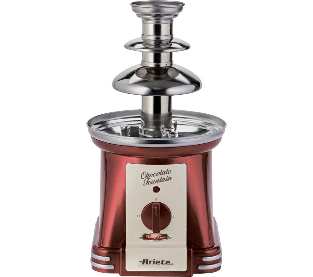 Party Time Chocolate Fountain - Red & Silver