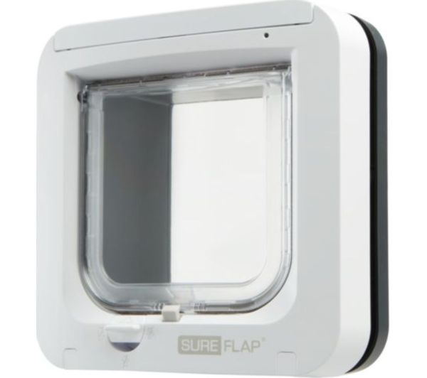 SUREFLAP Microchip Cat Flap - Anthracite Gray & White