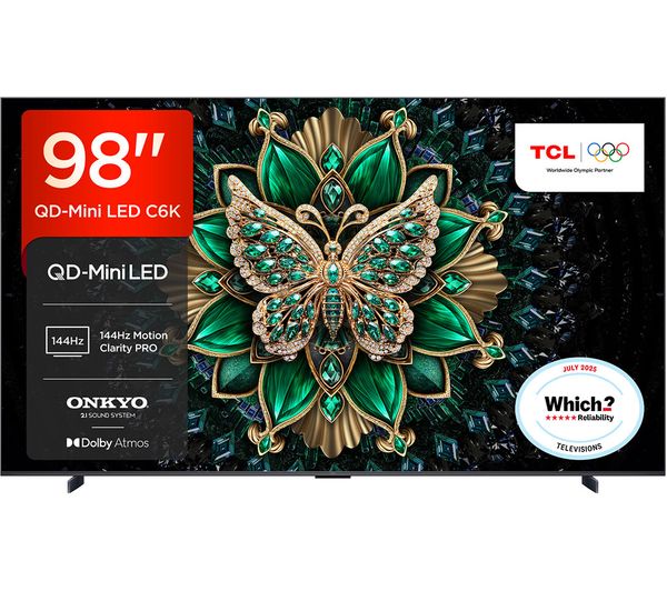 TCL C6K 98" QD-Mini LED 4K HDR Smart Google TV - 98C6KS