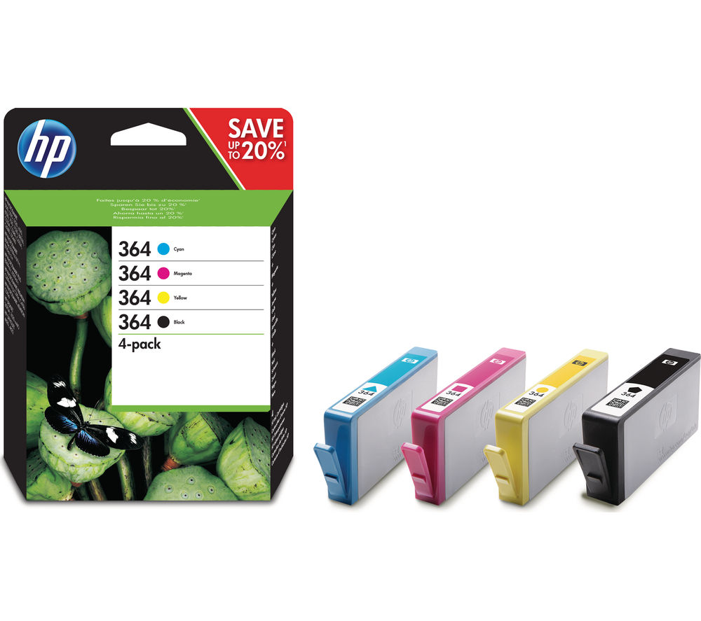 HP 364 Cyan, Magenta, Yellow & Black Ink Cartridges - Multipack