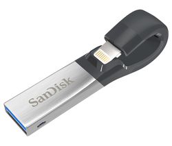 iXpand Dual USB 3.0 Memory Stick - 64 GB, Black & Silver