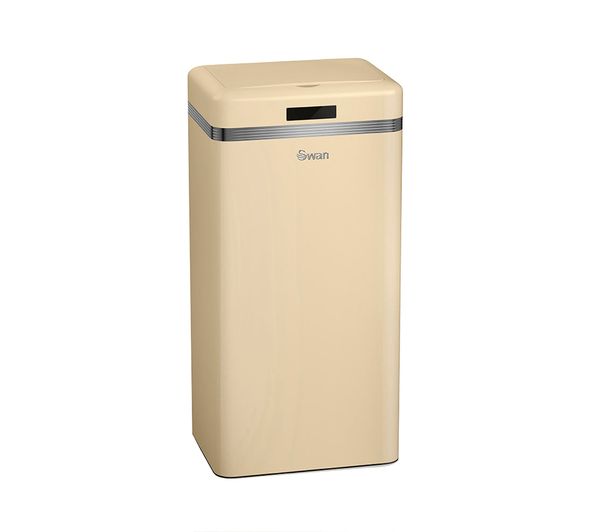 Swan Retro 45 Litre Rectangular Bin Cream