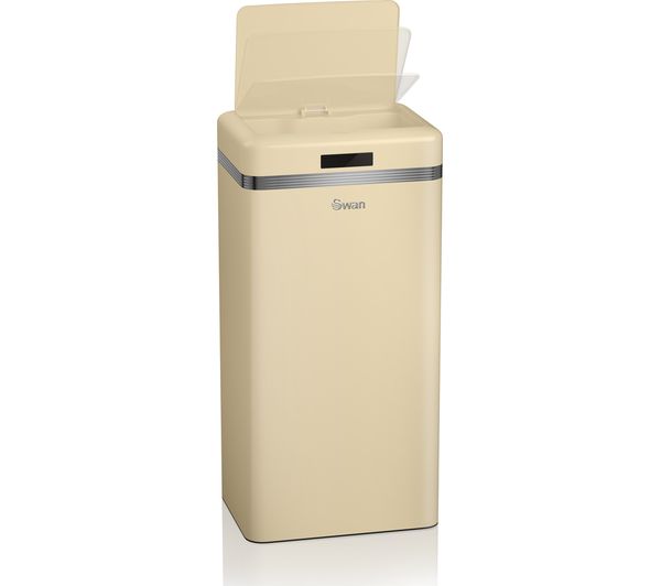 Buy SWAN Retro 45litre Rectangular Bin Cream Free Delivery Currys