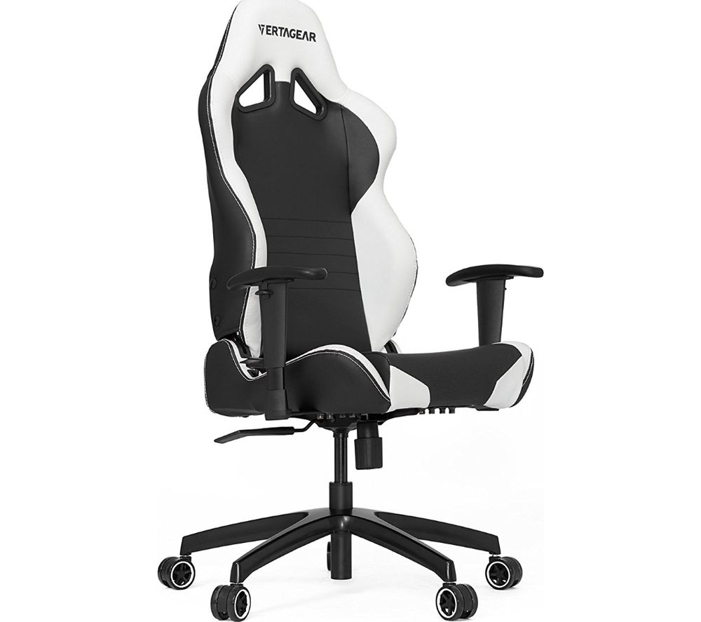 sline sl2000 gaming chair  black  white