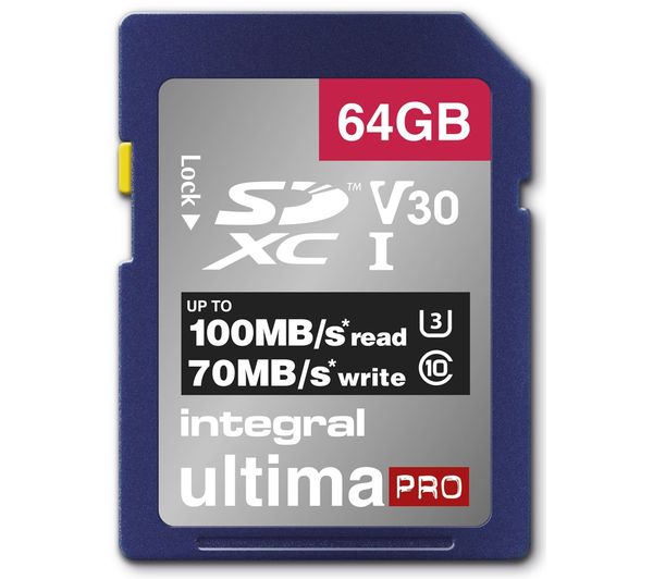 Image of INTEGRAL V30 Class 10 SD Memory Card - 64 GB