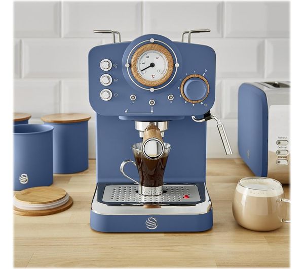 Buy SWAN Nordic Pump Espresso SK22110BLUN Coffee Machine Blue Free