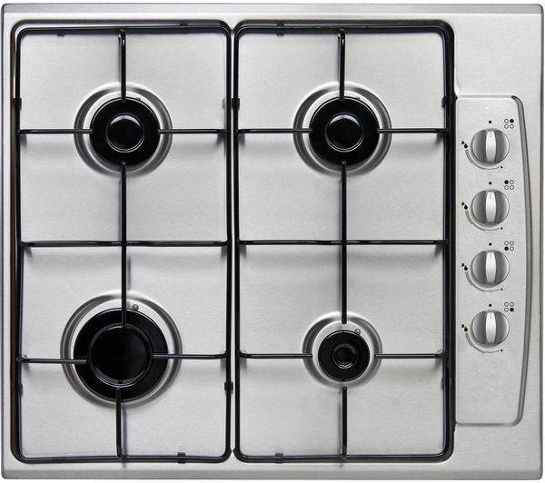 Image of ESSENTIALS CGHOBX21 58 cm Gas Hob - Stainless Steel