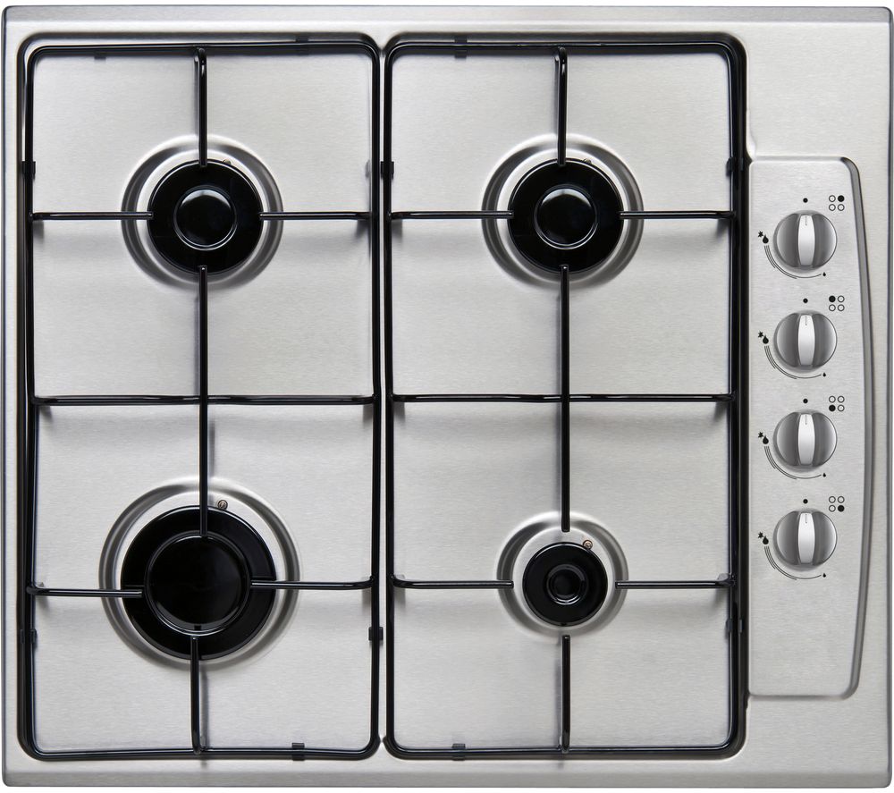 ESSENTIALS CGHOBX21 Gas Hob - Stainless Steel, Stainless Steel