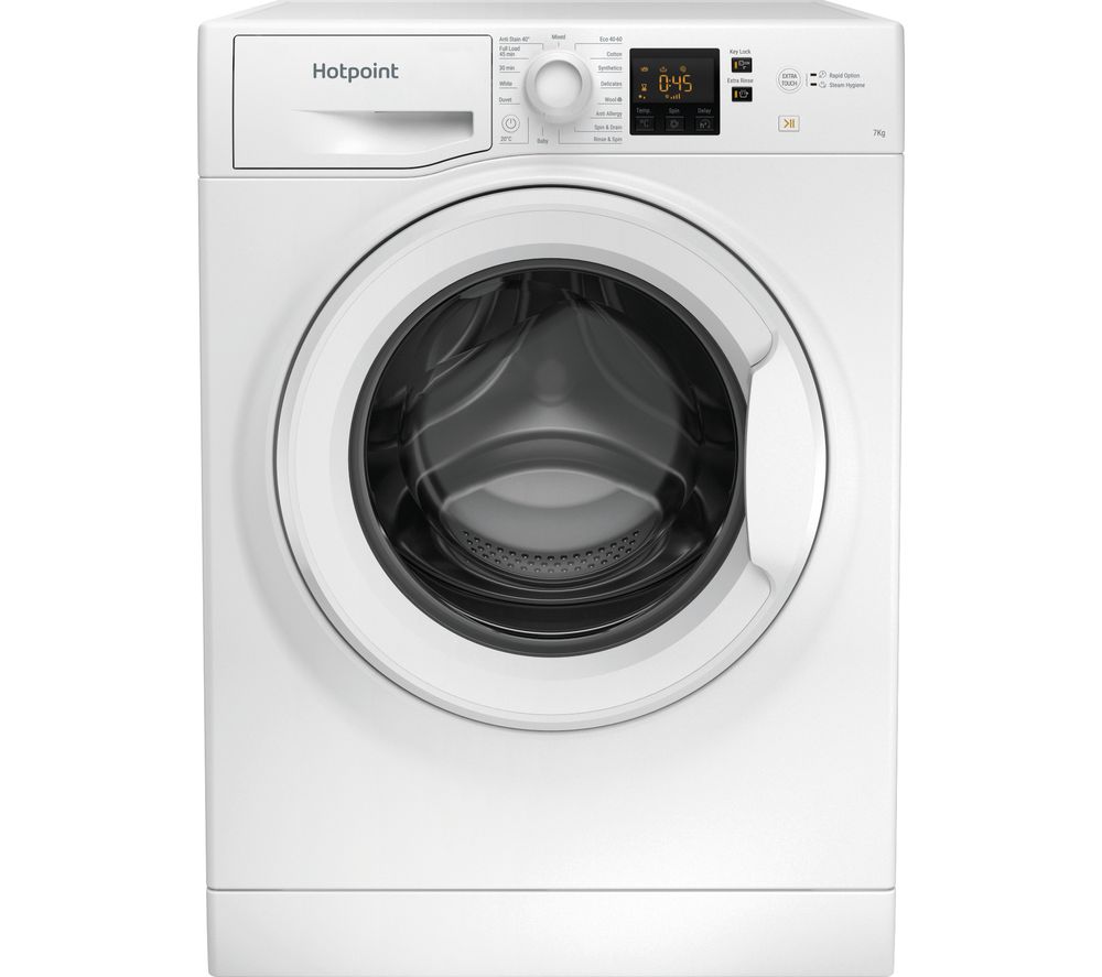 HOTPOINT NSWR 743U WK UK N 7 kg 1400 Spin Washing Machine - White