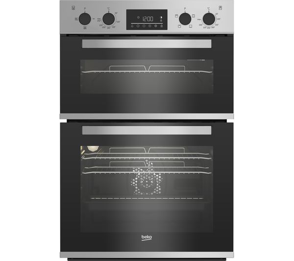 Image of BEKO Pro RecycledNet BBXDF22300S Electric Double Oven - Silver