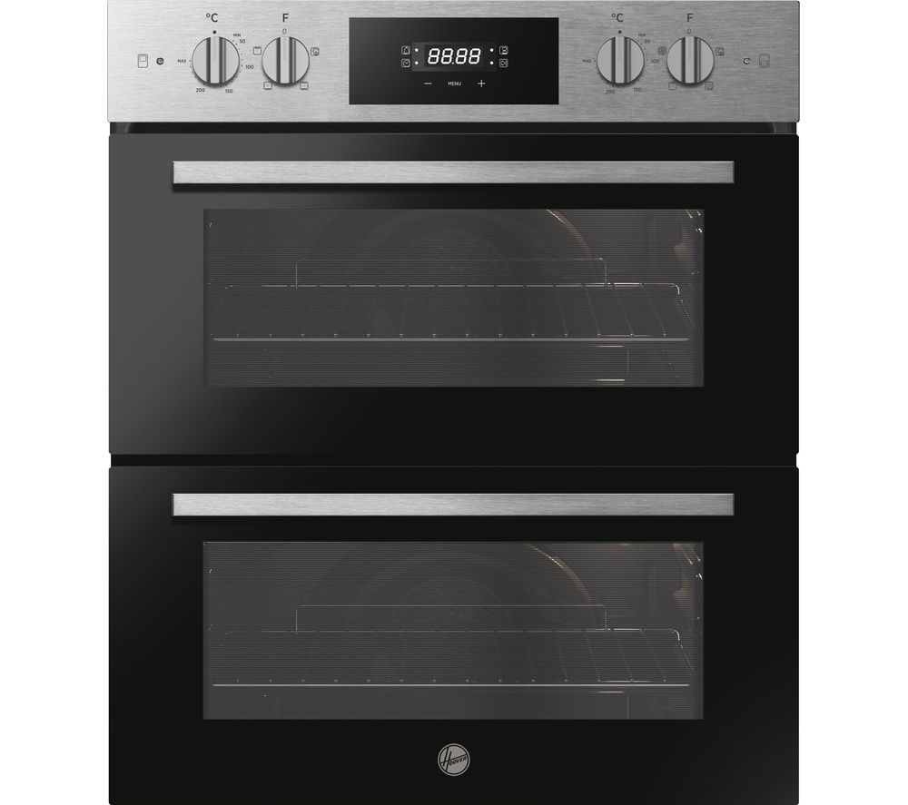 HO7DC3B308IN Electric Built-under Double Oven - Stainless Steel & Black