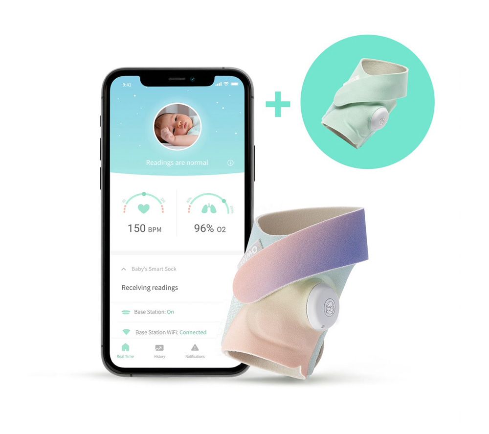 Smart Sock V3 Baby Monitor Extension Pack - Mint & Forever Rainbow