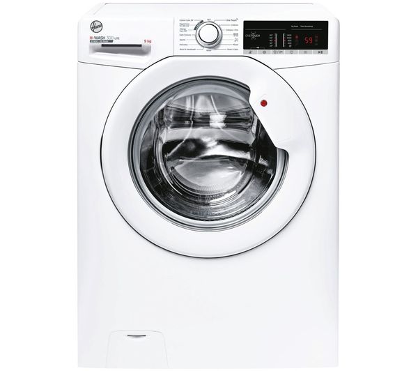 Image of HOOVER H-WASH 300 LITE H3W 49TA4/1-80 NFC 9 kg 1400 Spin Washing Machine - White