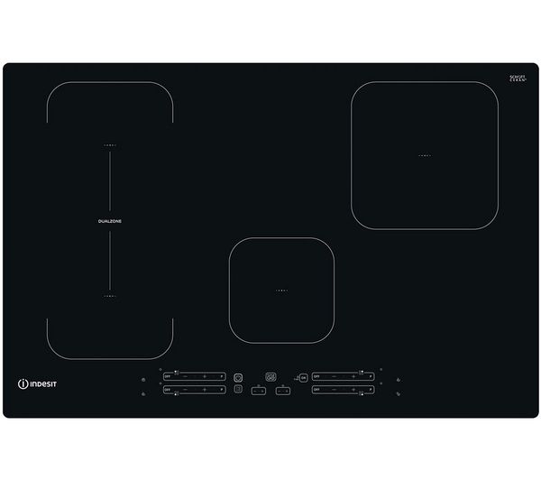 Indesit Pushgo Ib 21b77 Ne 77 Cm Electric Induction Hob Black