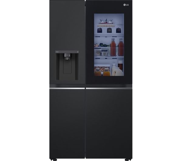 Lg Instaview Gsgv81epld American Style Smart Fridge Freezer Matte Black