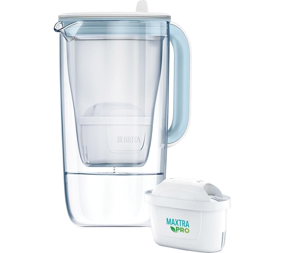 Glass Water Filter Jug - Blue