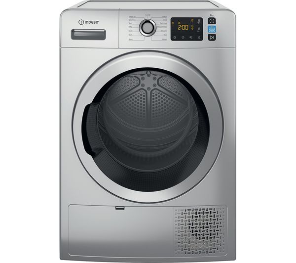 Indesit Pushgo Yt M11 82ss X Uk 8 Kg Heat Pump Tumble Dryer Silver