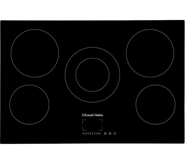 An image of RUSSELL HOBBS RH77EH413B 77 cm Electric Ceramic Hob - Black