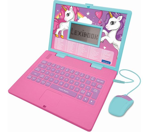 Lexibook Bilingual French English Educational Laptop Unicorn