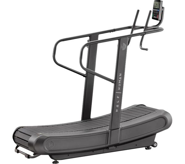 Half Human Curved Treadmill Black Grey