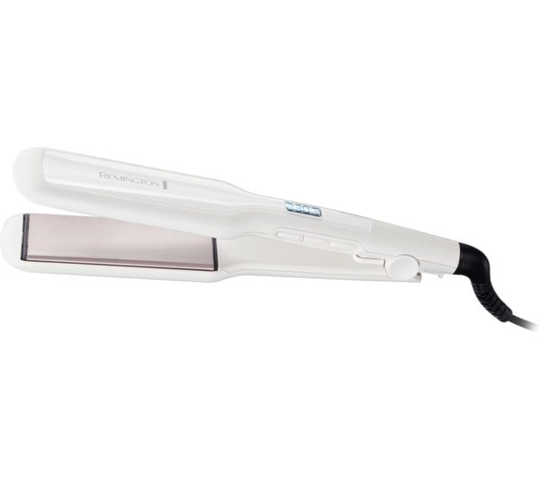 REMINGTON Pro Ceramic S5527 Extra Wide Hair Straightener - White
