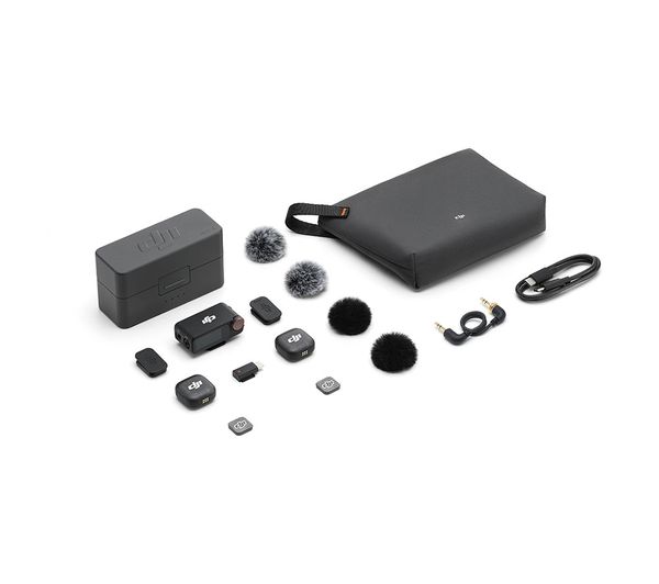 DJI Mic 3 (2 TX + 1 RX + Charging Case) Wireless Microphone Kit