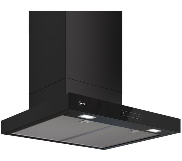 An image of NEFF N70 D67BDN2S0B 60 cm Smart Chimney Cooker Hood - Matte Black