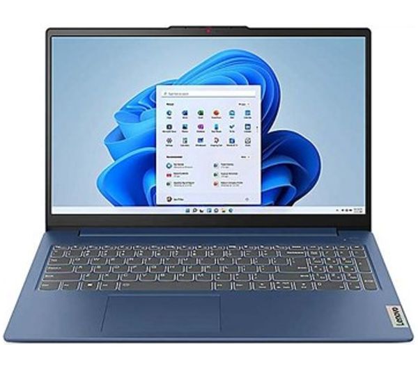 An image of LENOVO IdeaPad Slim 3 15.3" Laptop, Copilot+ PC - Snapdragon X, 256 GB SSD, Cosmic Blue