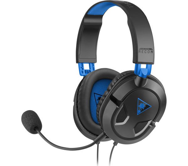 TURTLE BEACH Earforce Recon 50p 2.0 Gaming Headset - Black & Blue, Black