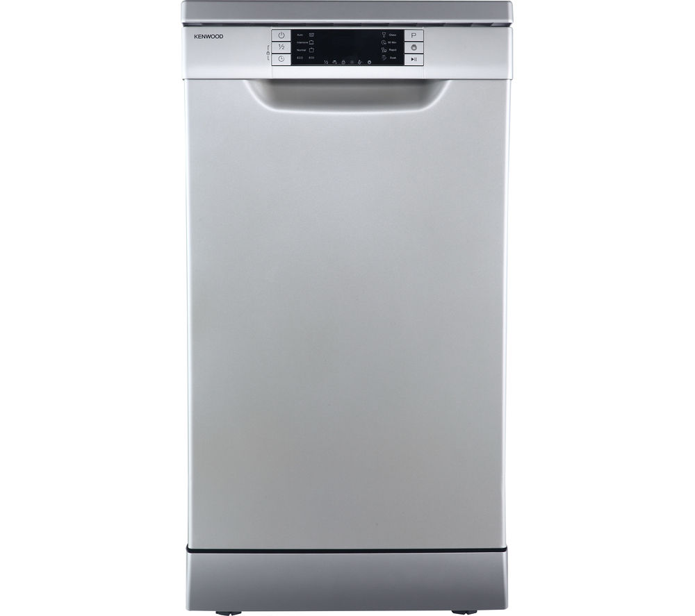KENWOOD KDW45S16 Slimline Dishwasher – Silver, Silver