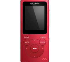 Walkman NW-E394R 8 GB MP3 Player with FM Radio - Red