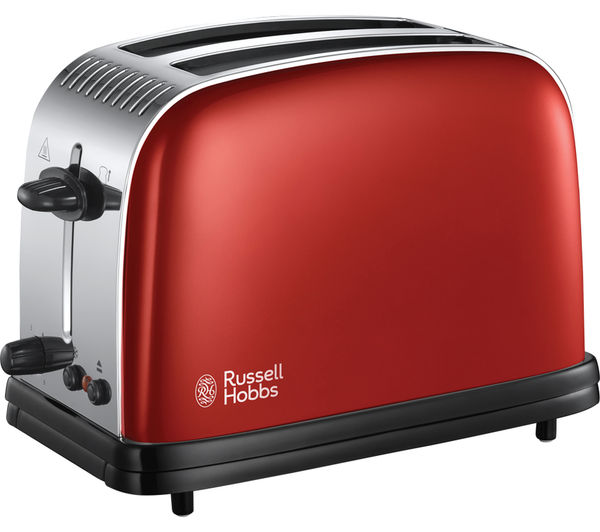 RUSSELL HOBBS Colours Plus 23330 2-Slice Toaster - Red, Red