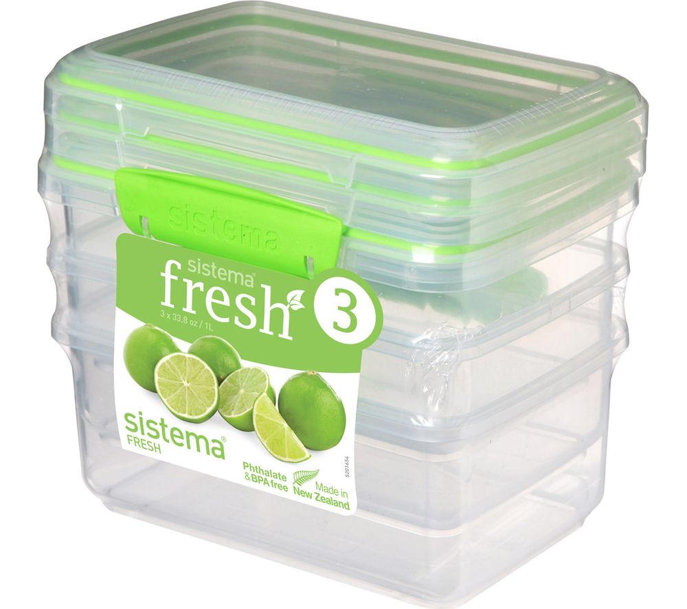 SISTEMA Fresh Rectangular 1 litre Containers review