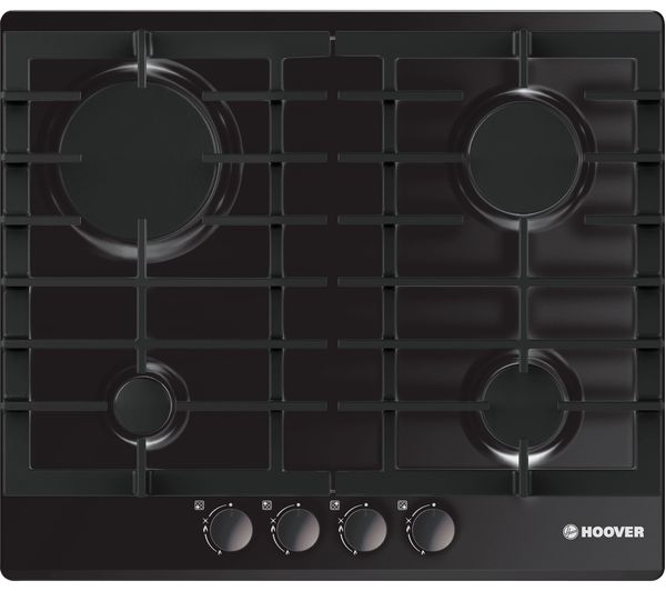 HOOVER HGH64SCE B Gas Hob - Black -, Black