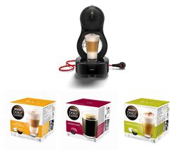 DOLCE GUSTO by Krups Lumio KP130840 Coffee Machine & Pod Bundle - Macchiato, Americano & Cappuccino