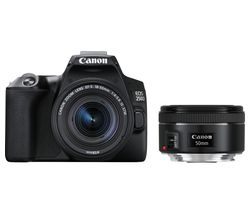 EOS 250D DSLR Camera with EF-S 18-55 mm f/3.5-5.6 III & EF 50 mm f/1.8 STM Lens