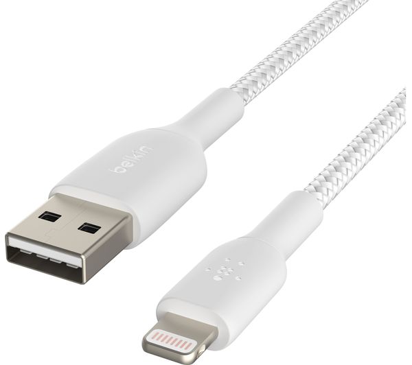 Image of BELKIN Braided Lightning to USB-A Cable - 0.15 m