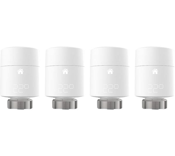 TADO Smart Radiator Thermostat Add-on - Vertical, Pack of 4