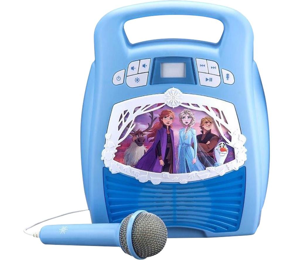 EKIDS Frozen 2 Bluetooth MP3 Karaoke System - Blue