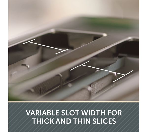 2140898 BREVILLE Obliq VTT972 4Slice Toaster Grey & Gold Currys