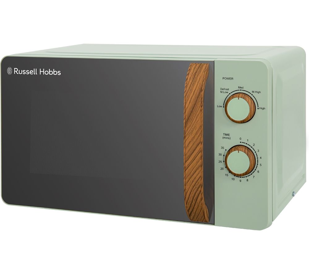RUSSELL HOBBS Scandi RHMM713MG-N Compact Solo Microwave - Green, Green