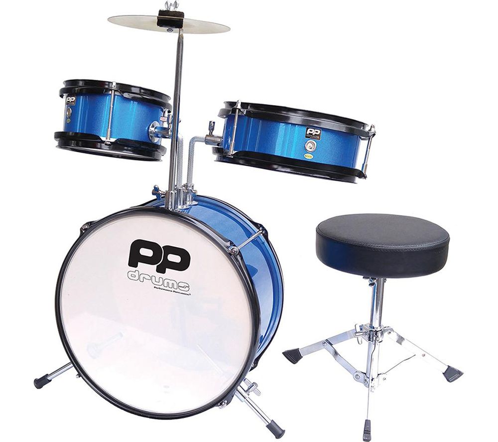 PP101BL 3 Piece Junior Drum Kit - Blue