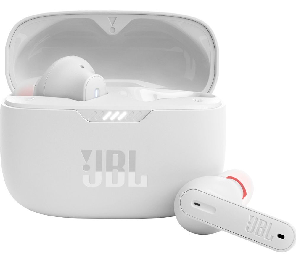 JBL Tune 230TWS Wireless Bluetooth Noise-Cancelling Earbuds - White
